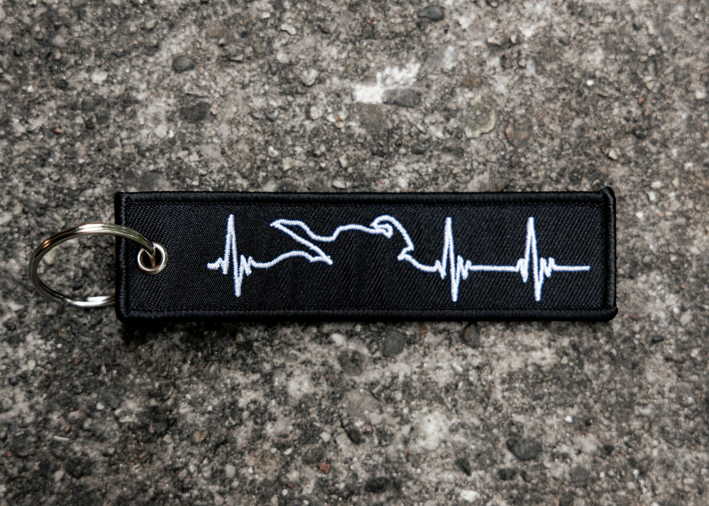 Biker Heartbeat Jet Tag