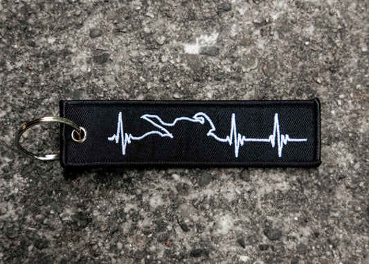 Biker Heartbeat Jet Tag